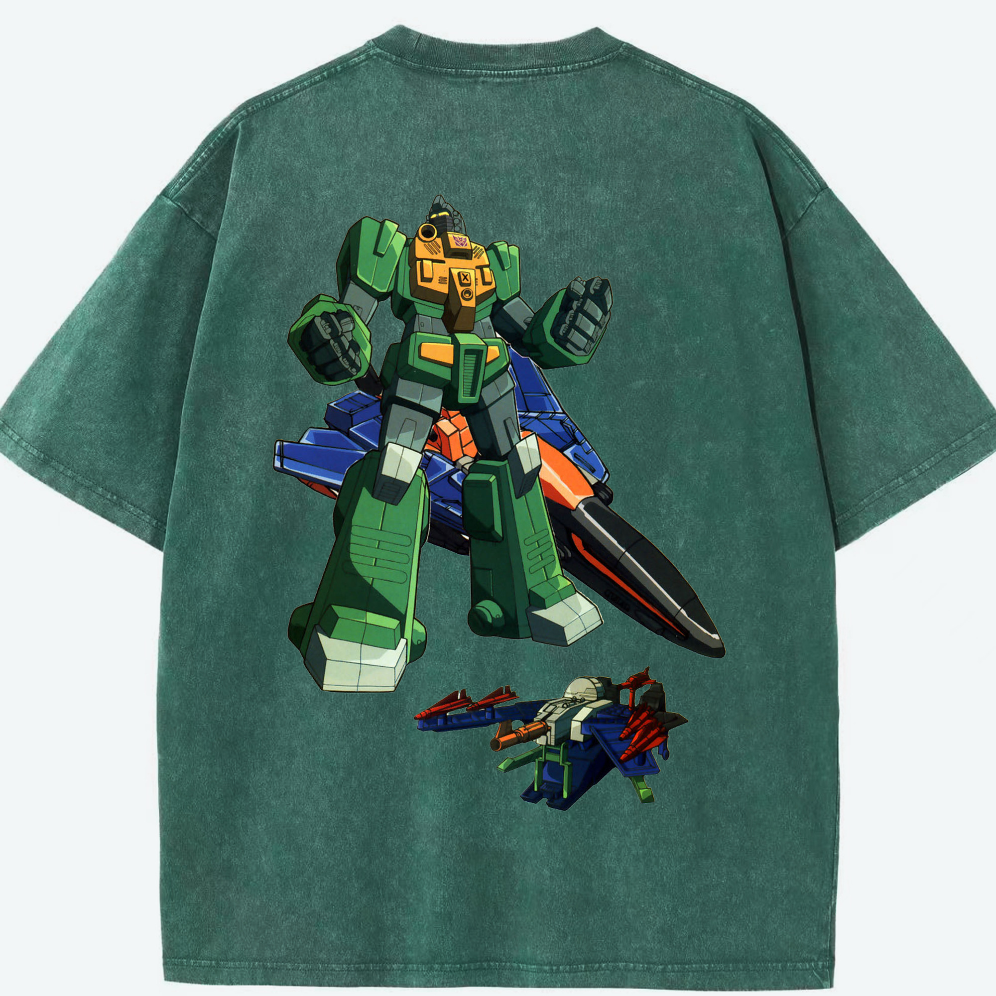 （画像用）  綿100% ヴィンテージ風 半袖Tシャツ（背面プリント）